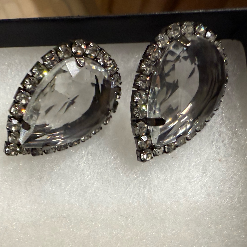 Park Lane tear drop crystal earrings